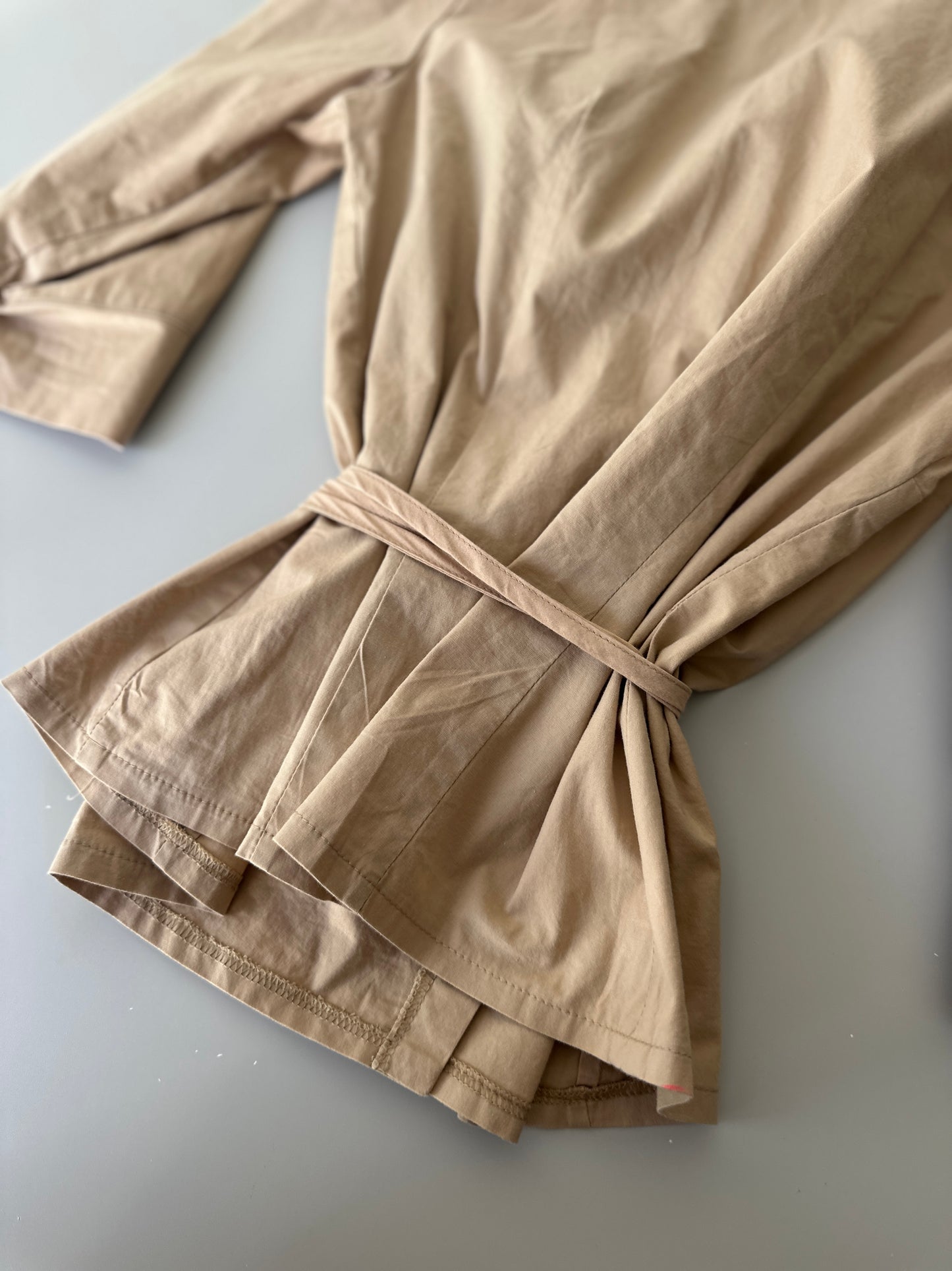 wrap around cotton blouse