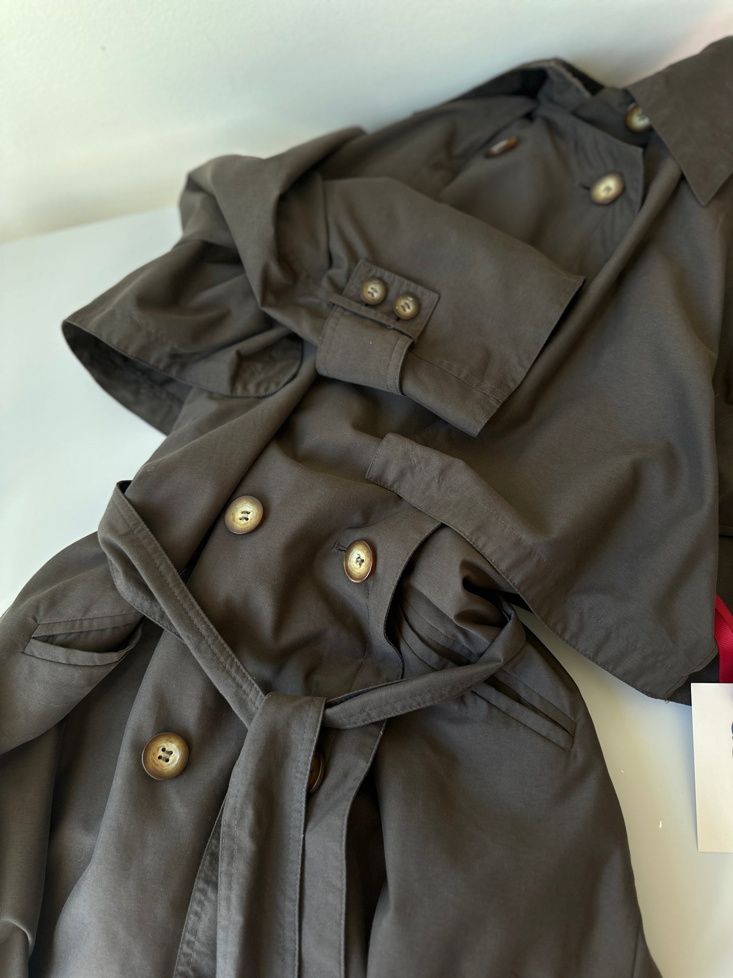 brown trench coat