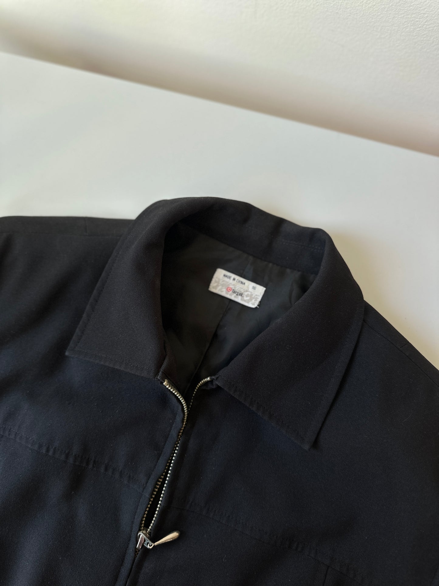 Target black zip up jacket