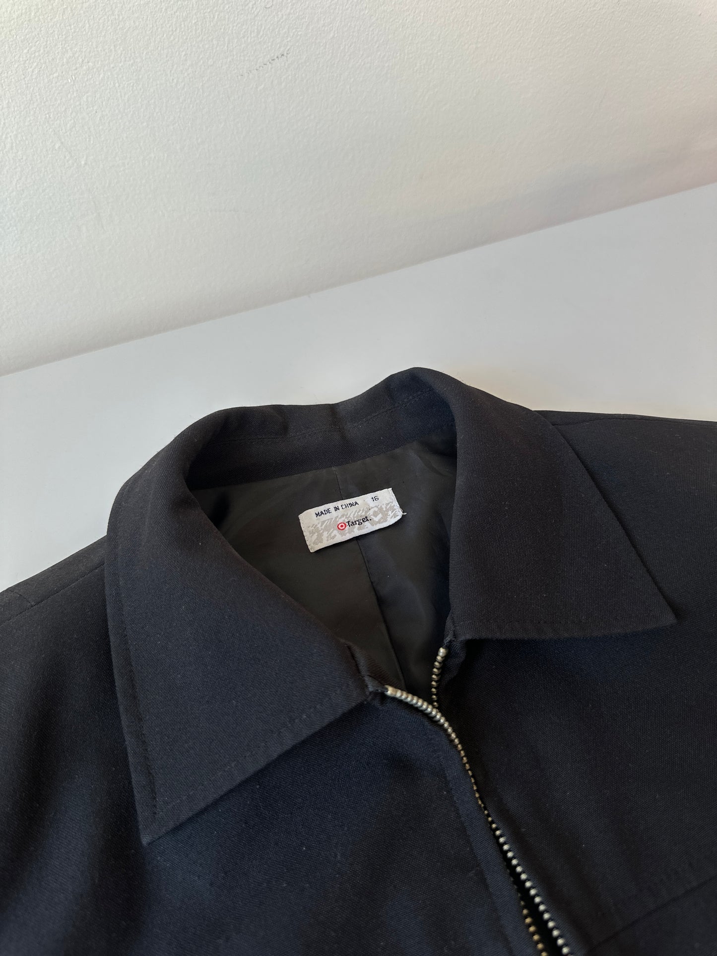 Target black zip up jacket