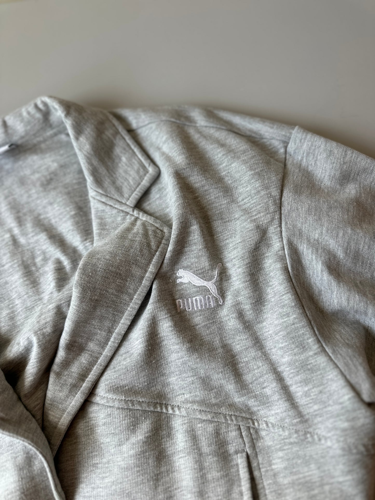 cropped puma sweat jacket