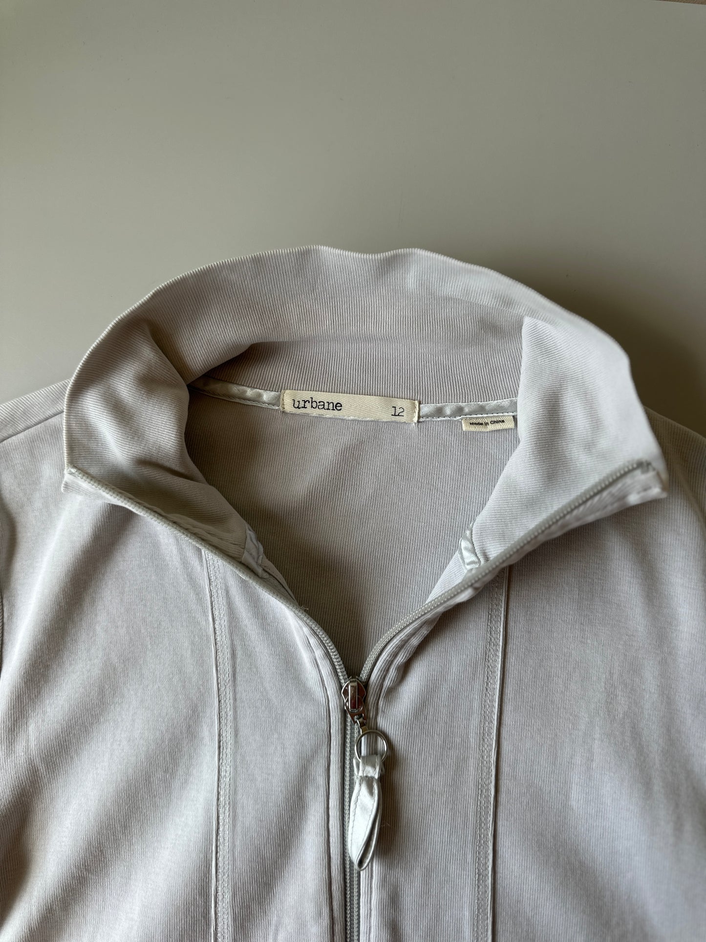 grey zip jacket