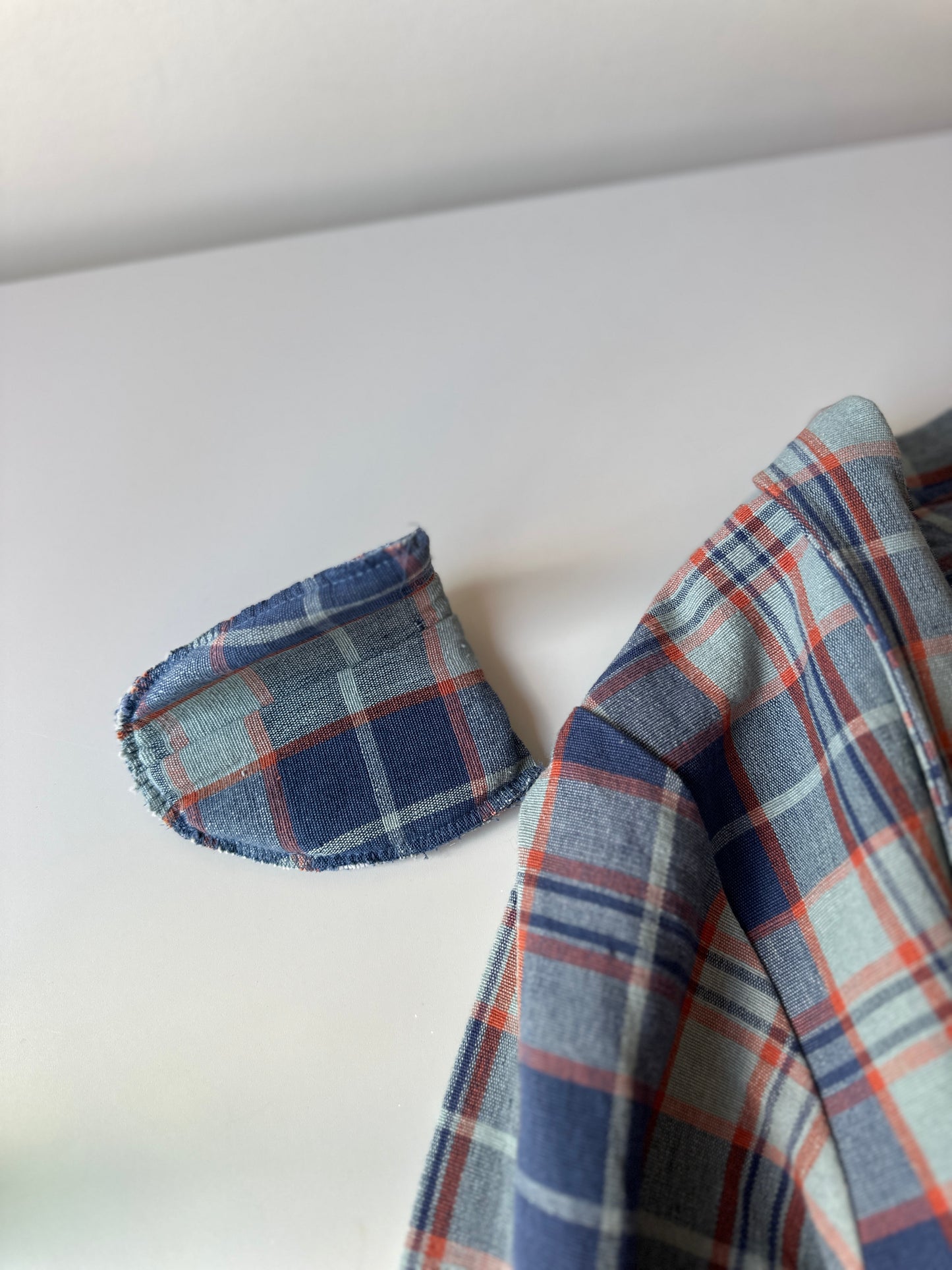 cotton denim style crosshatch blazer