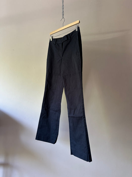 DKNY navy pinstripe low waist pants
