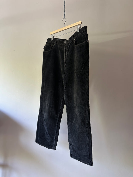 black corduroy pants