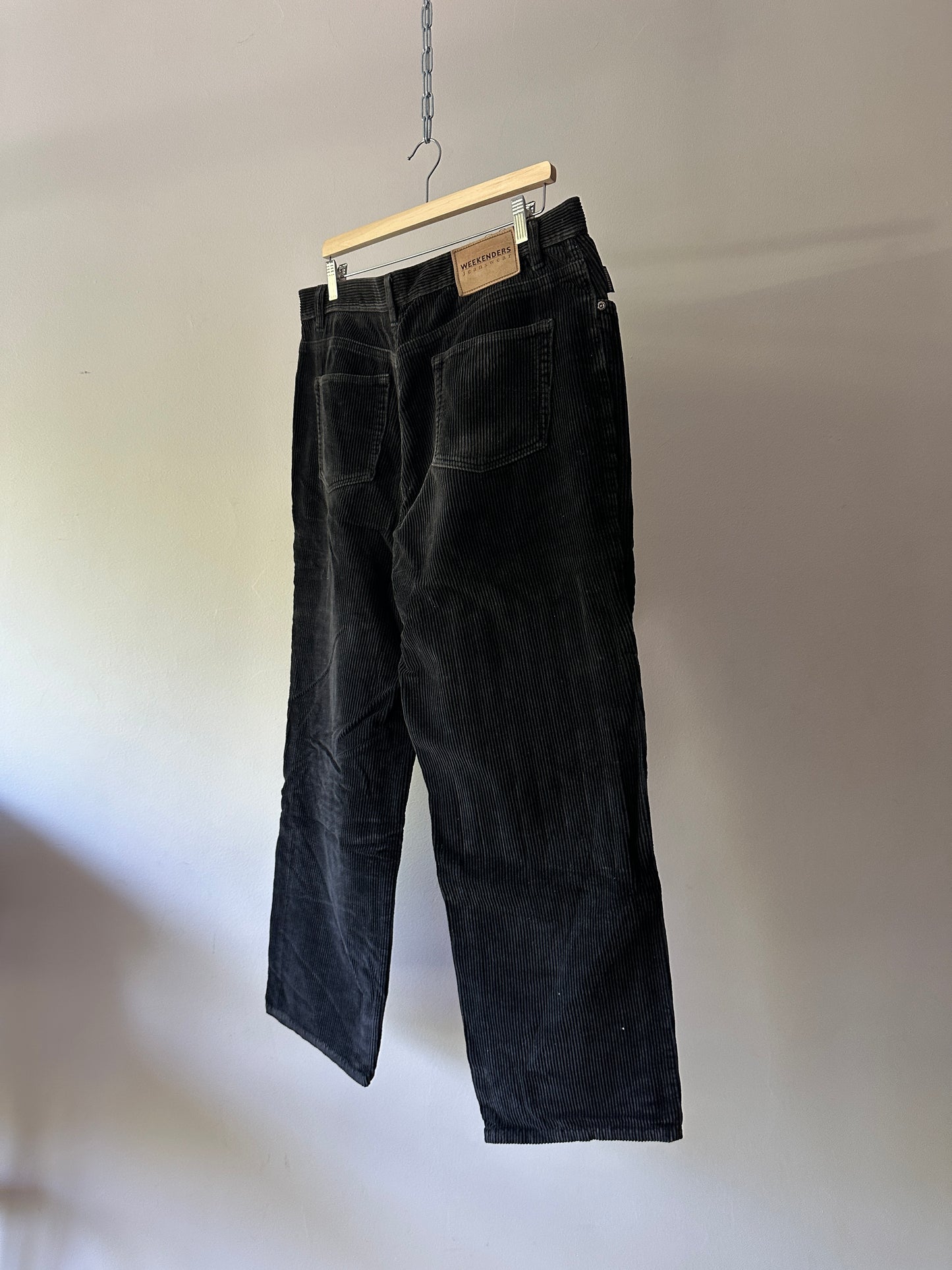black corduroy pants