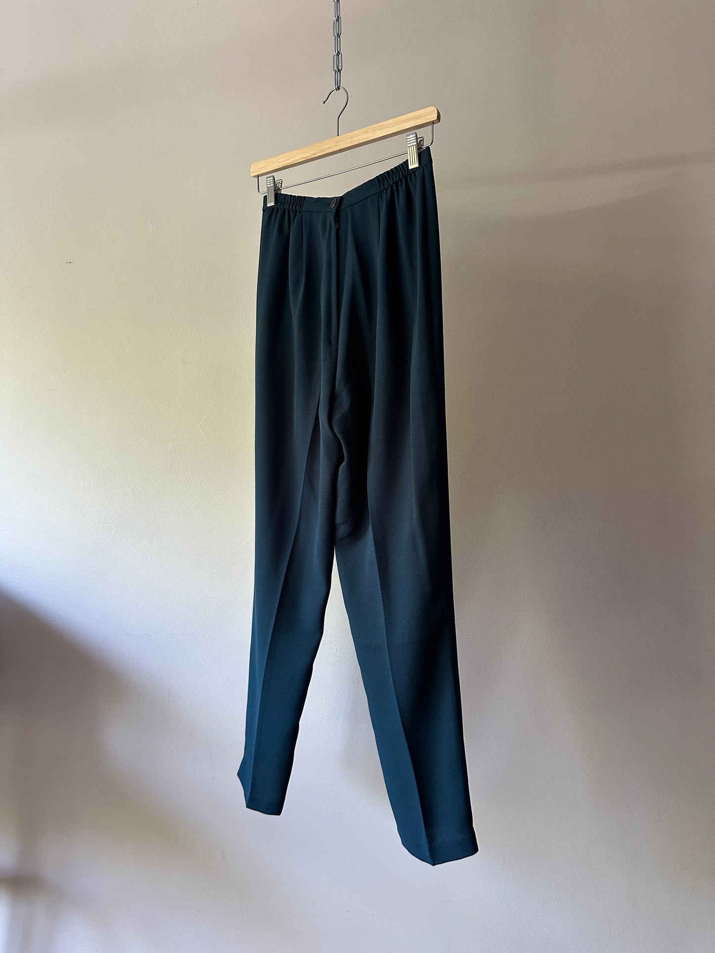 turquoise high waisted pants