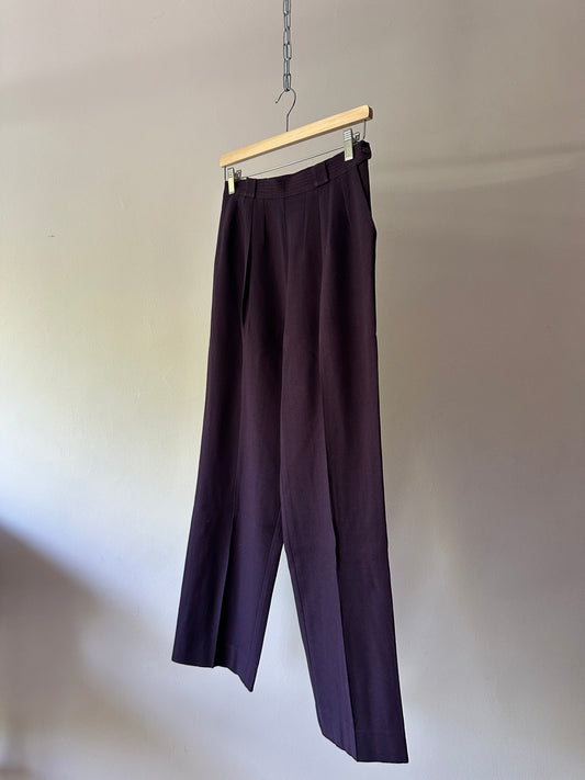 purple high waisted pants