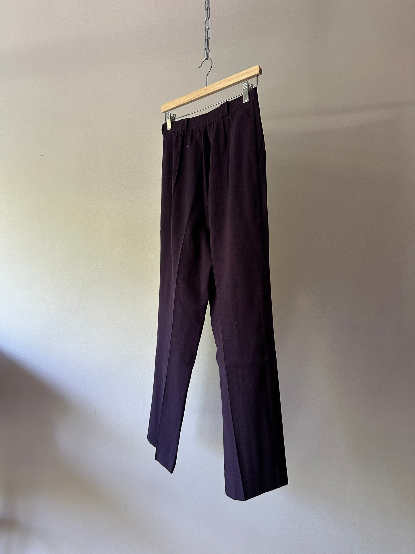 purple high waisted pants