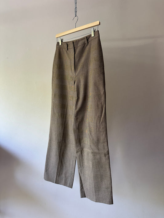 brown high waisted pants