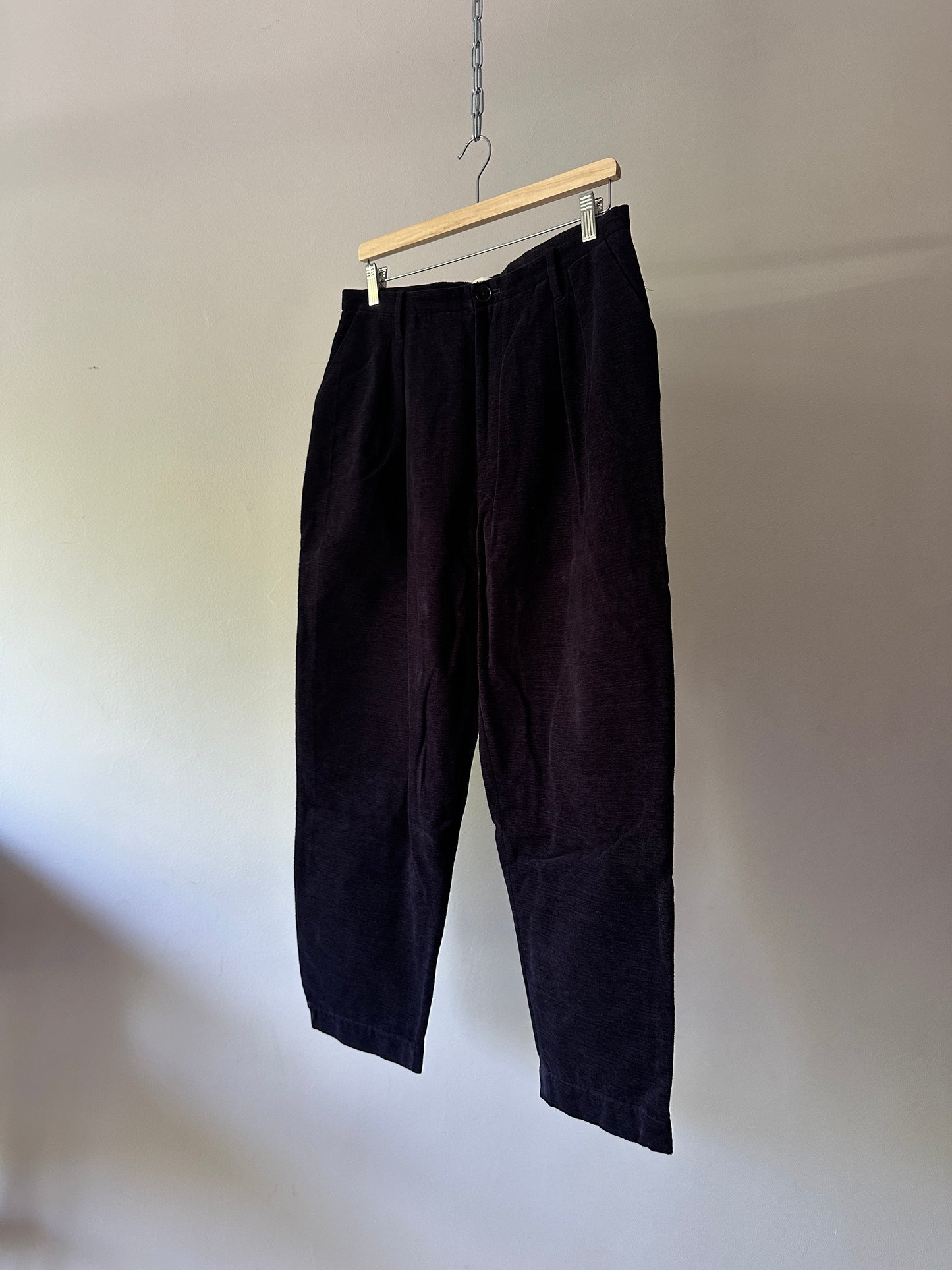 navy thin corduroy pants