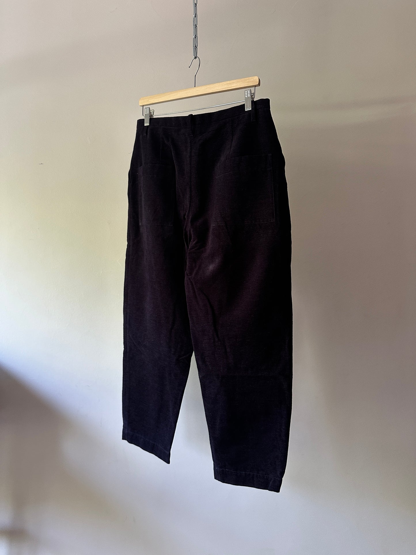 navy thin corduroy pants