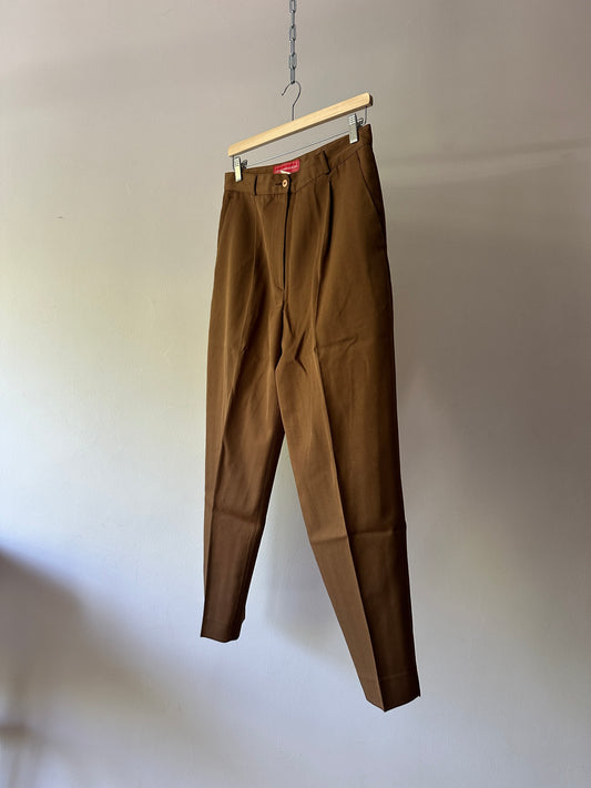 brown high waist work pants