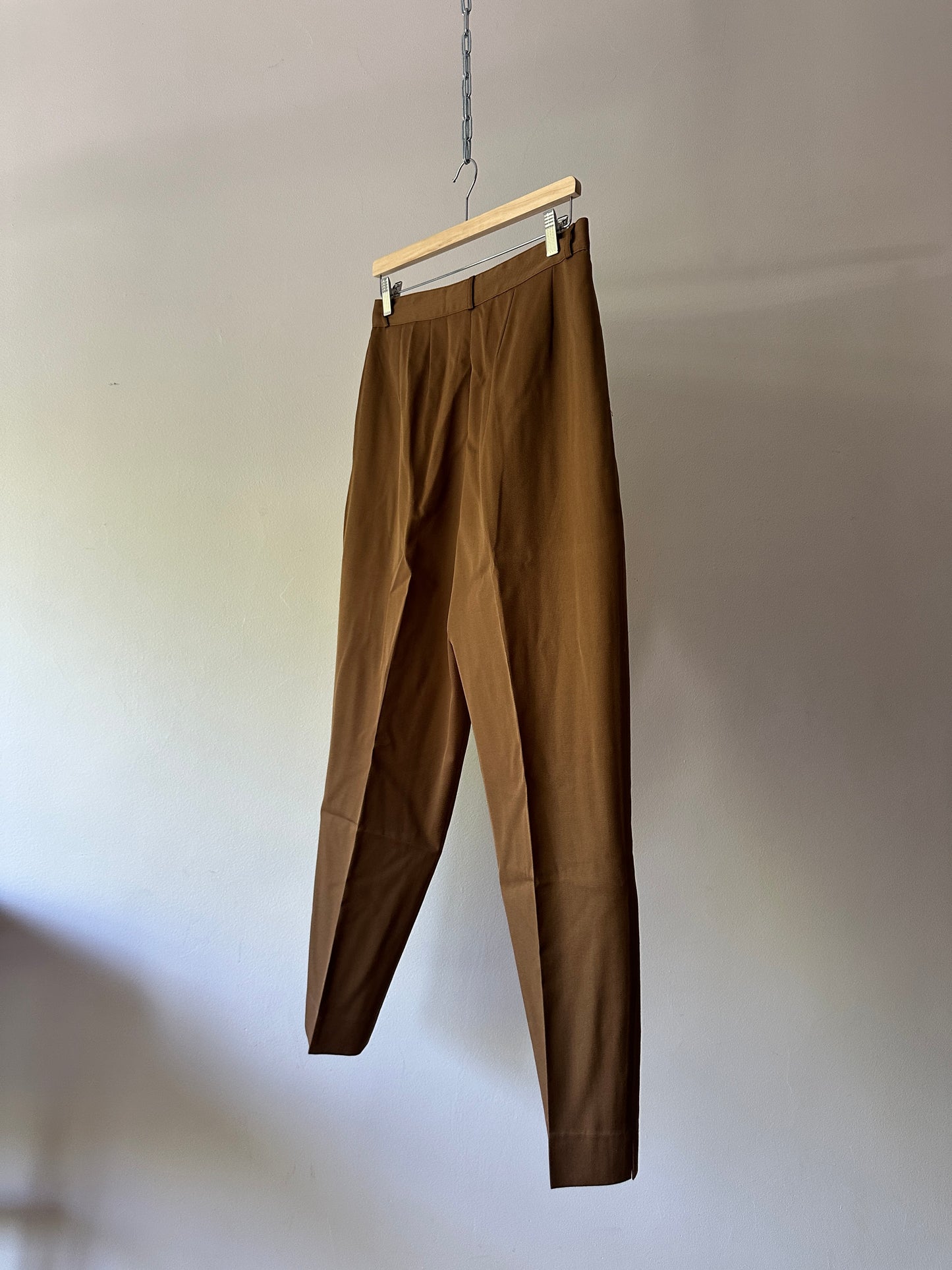 brown high waist work pants