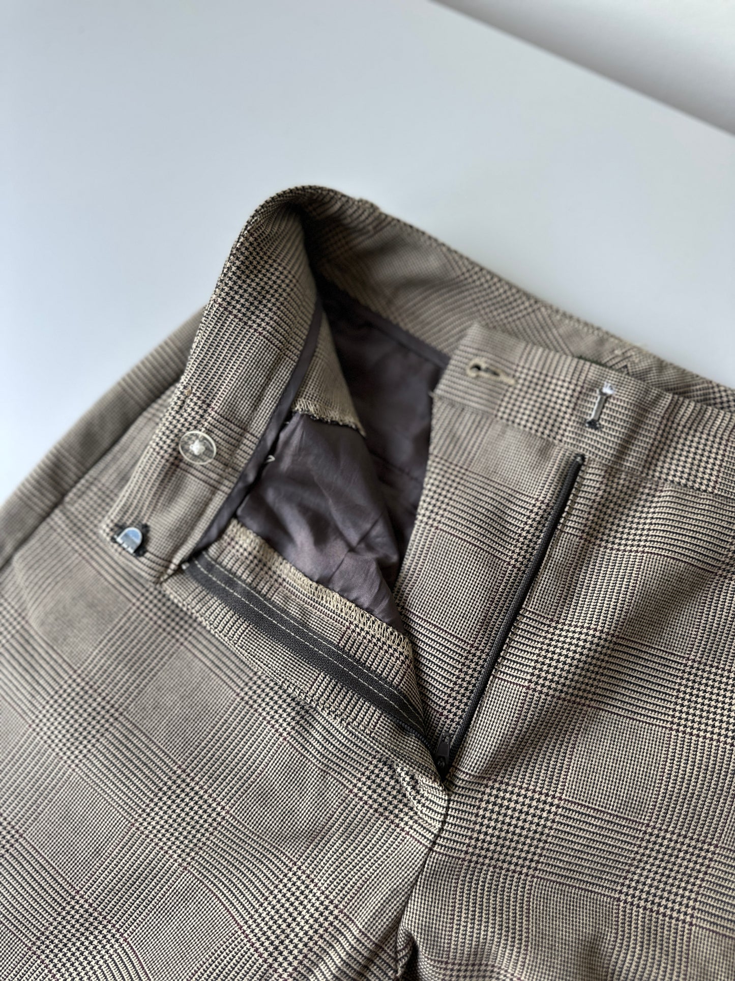 brown high waisted pants