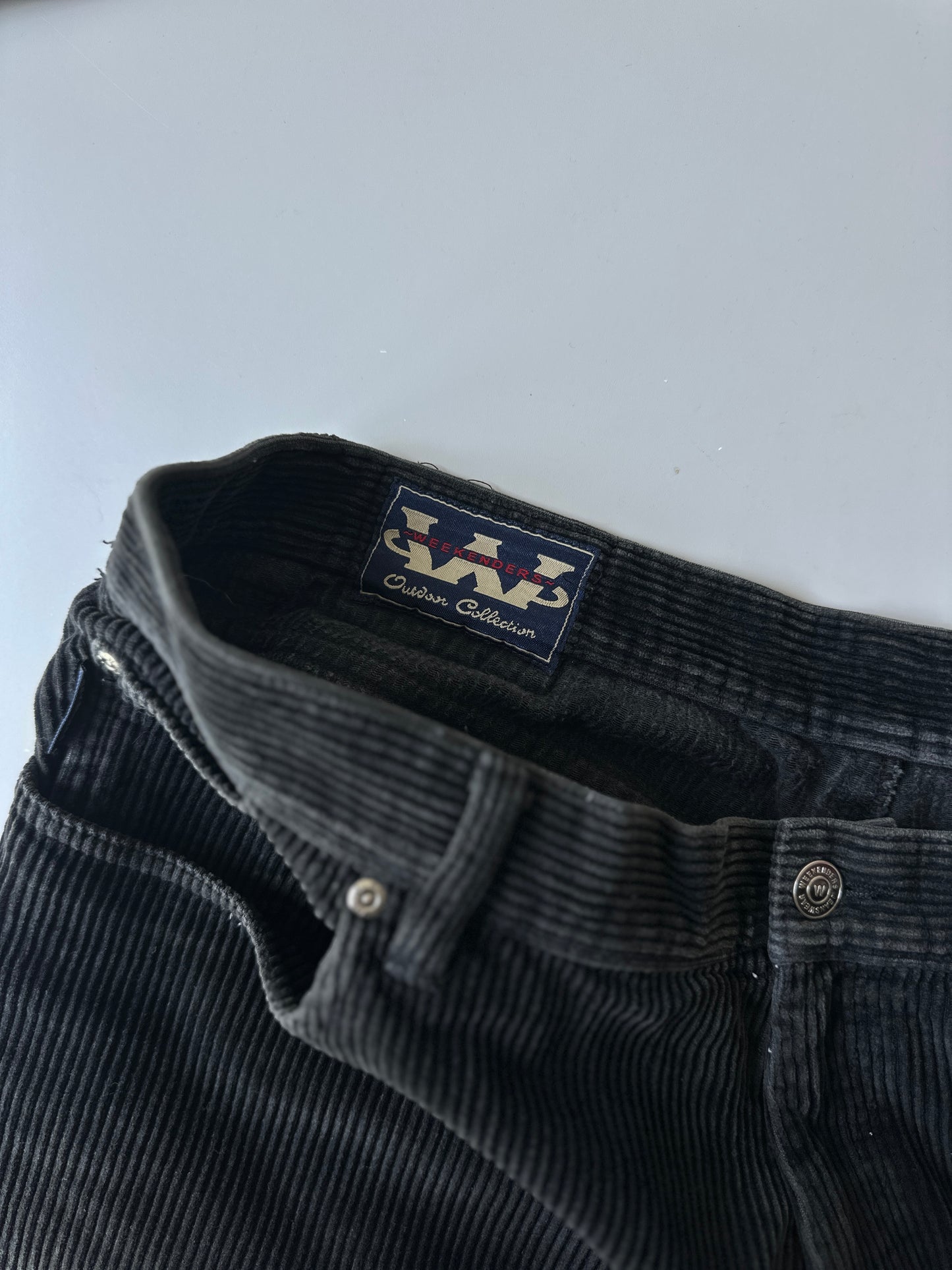 black corduroy pants