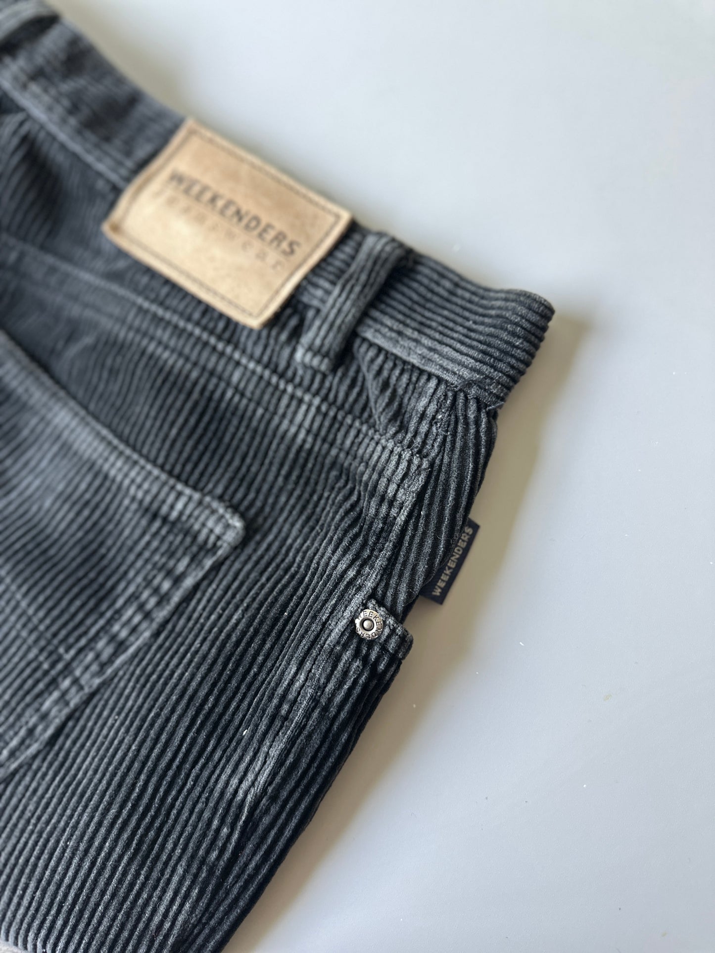 black corduroy pants