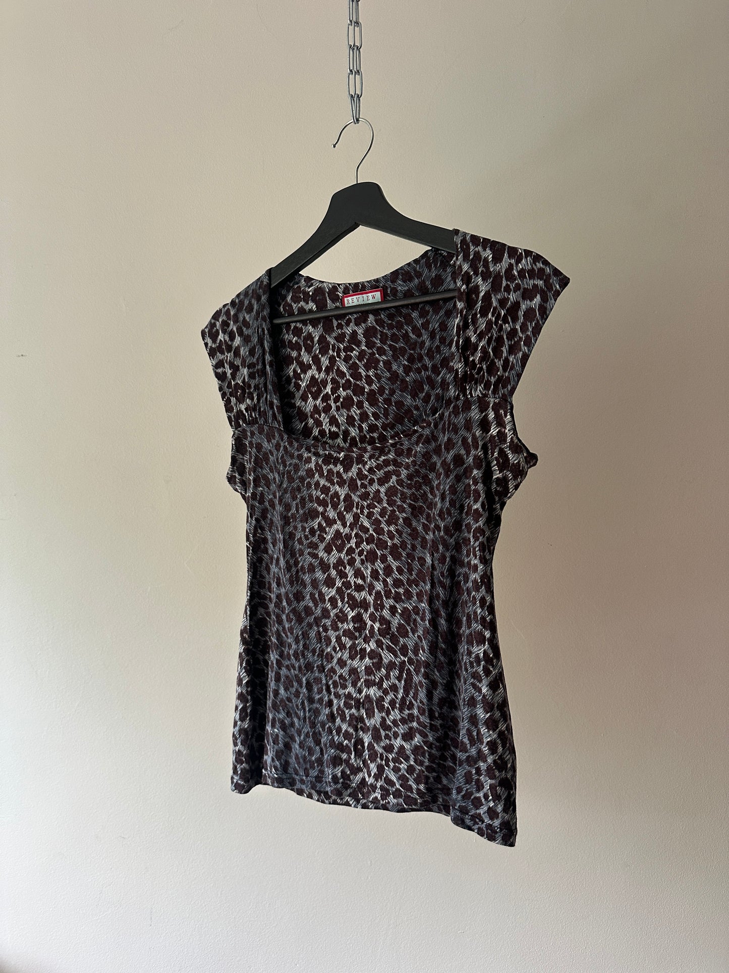 leopard print tee