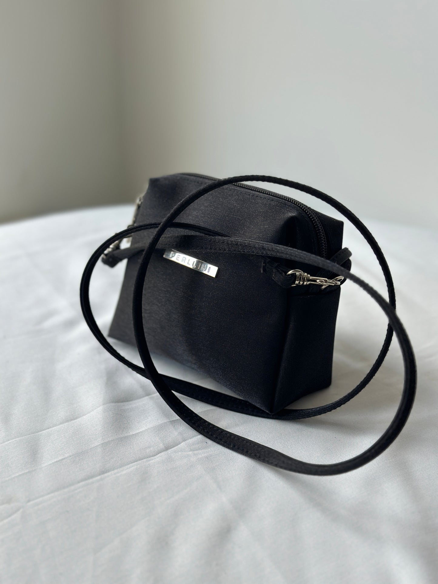 satin long/short strap purse