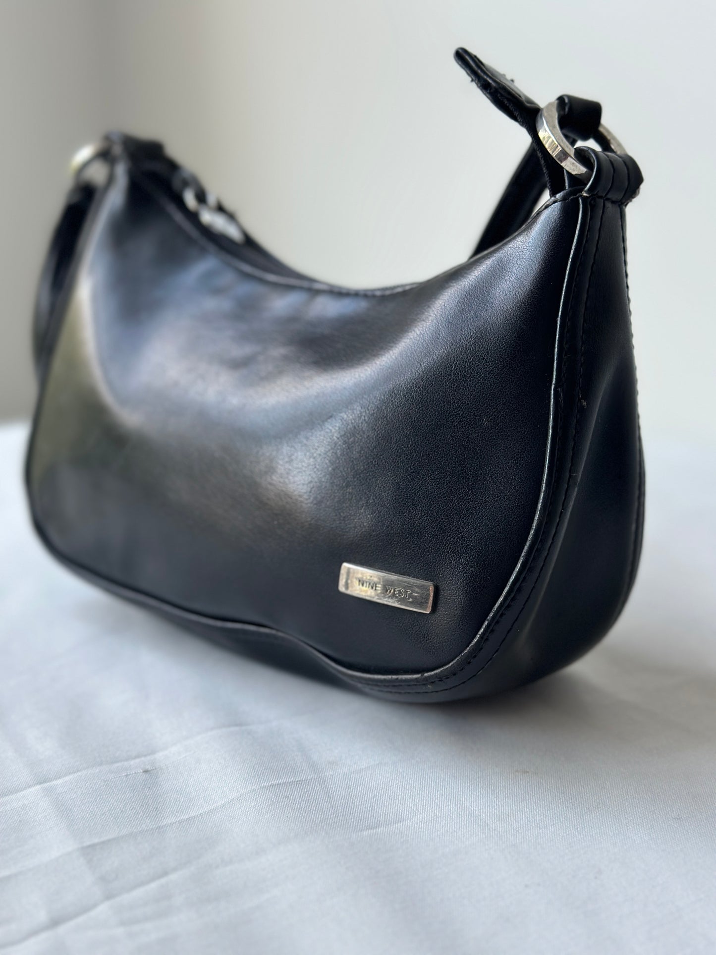 small black soft leather purse