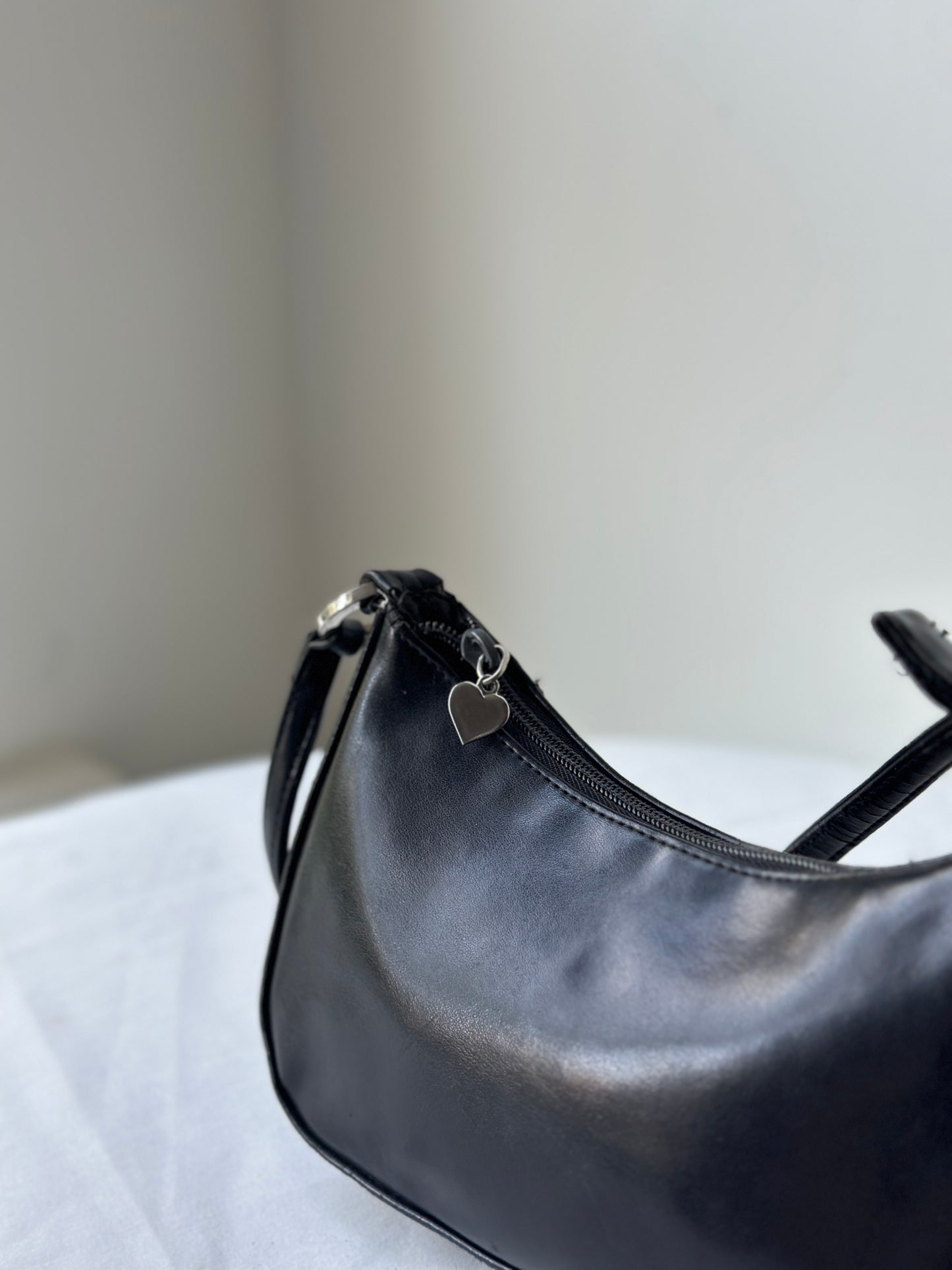 small black soft leather purse