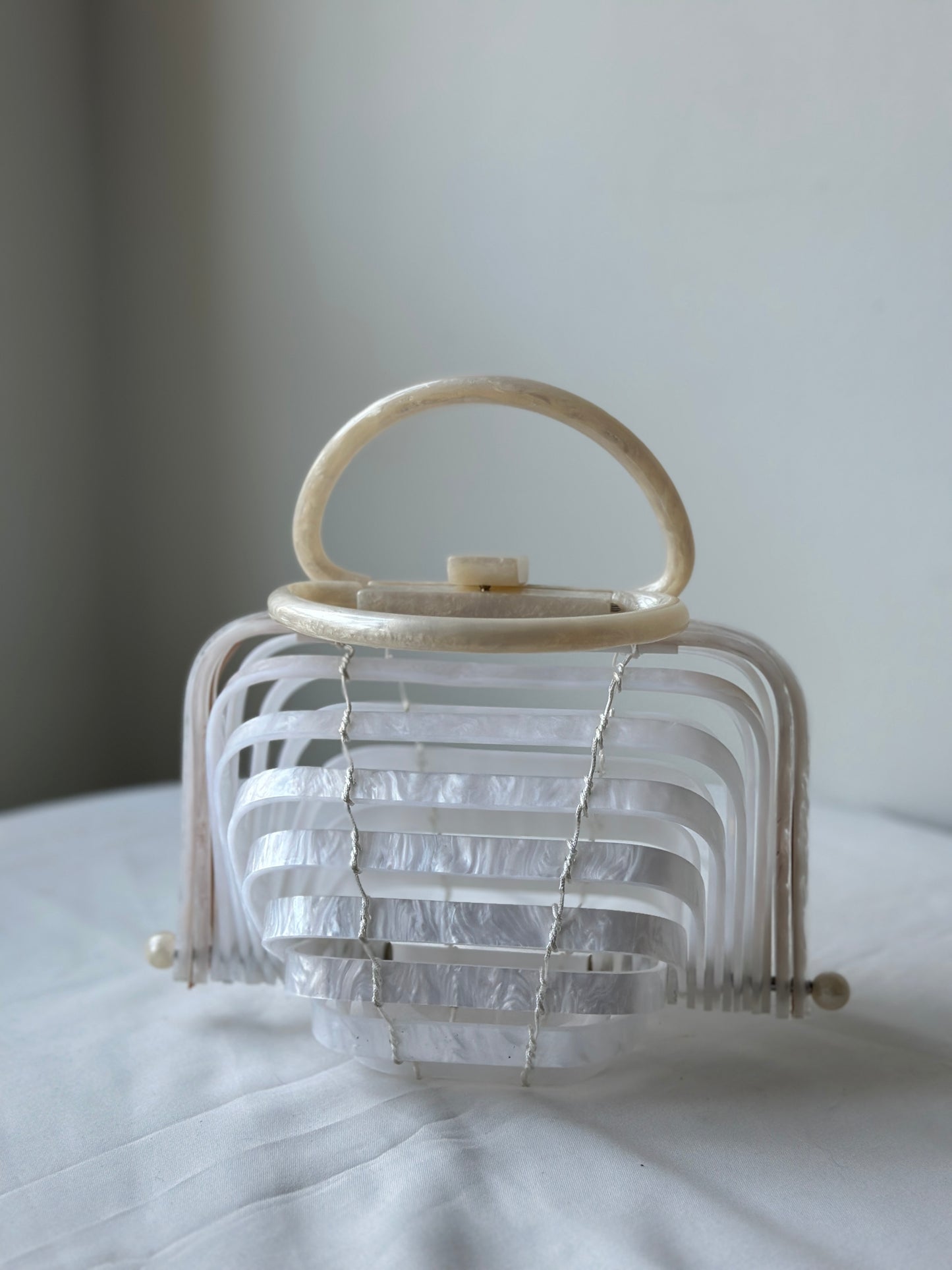 pearl clip purse