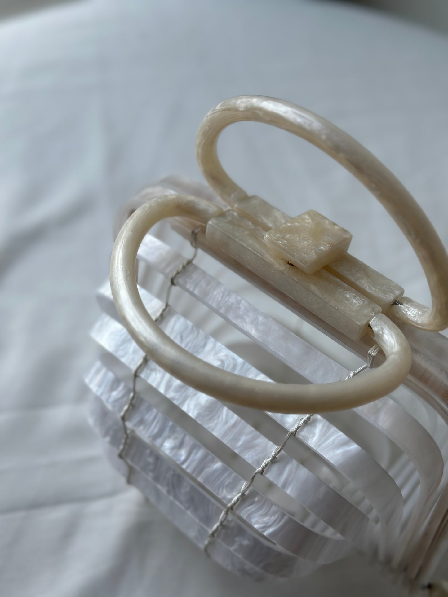 pearl clip purse
