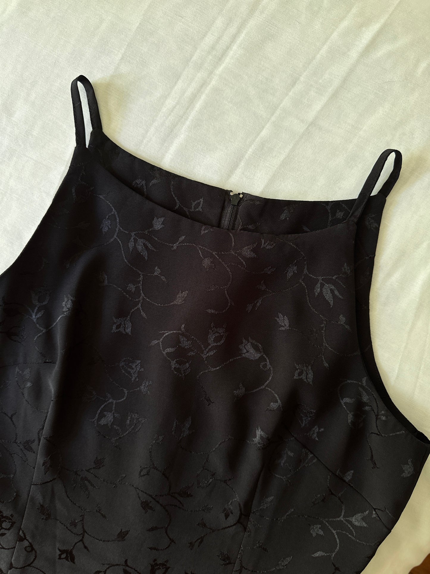 black floral LBD
