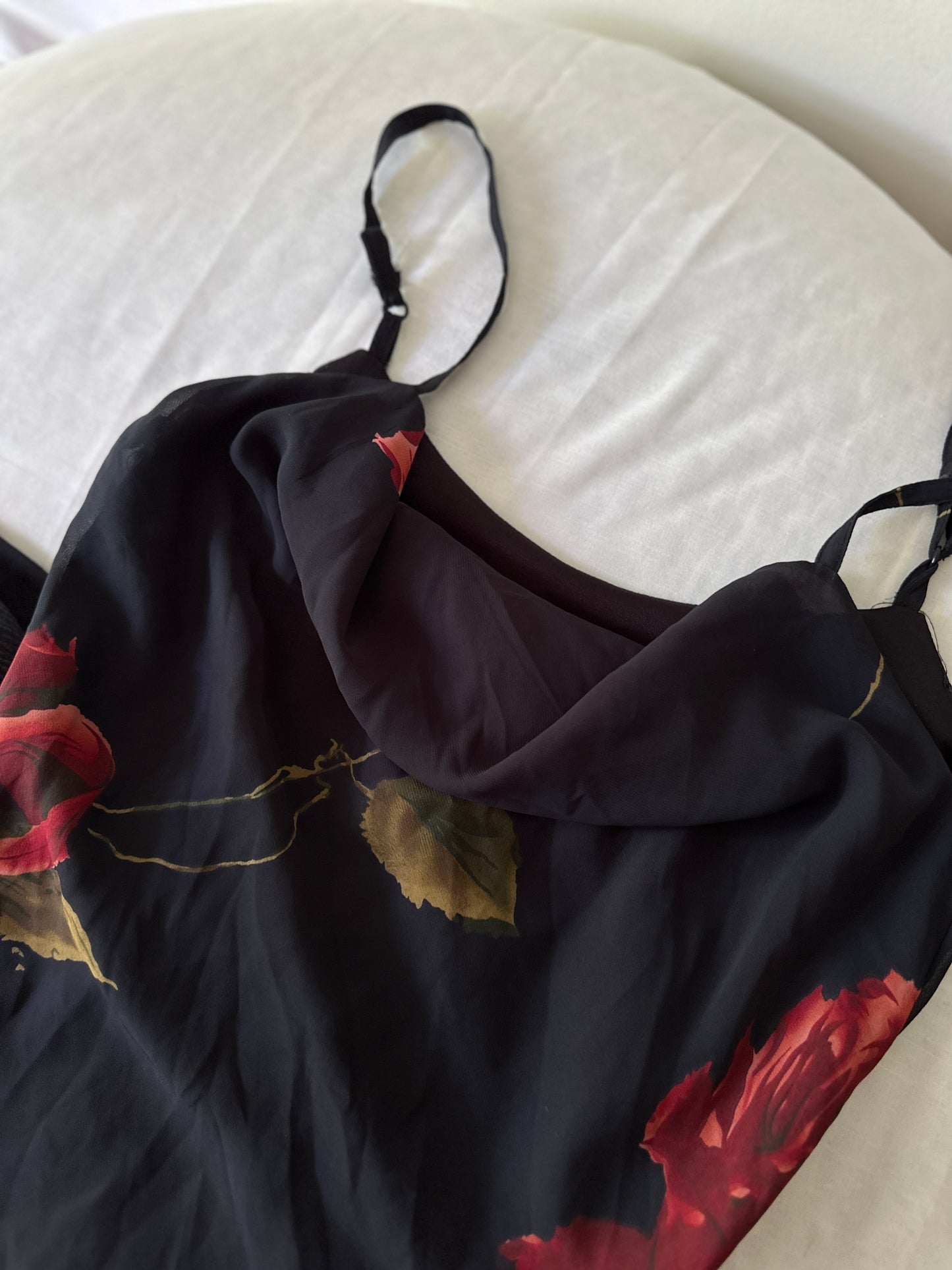 rose pattern dress