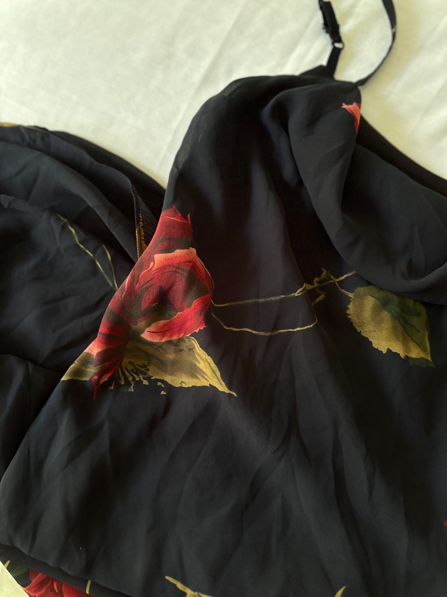 rose pattern dress