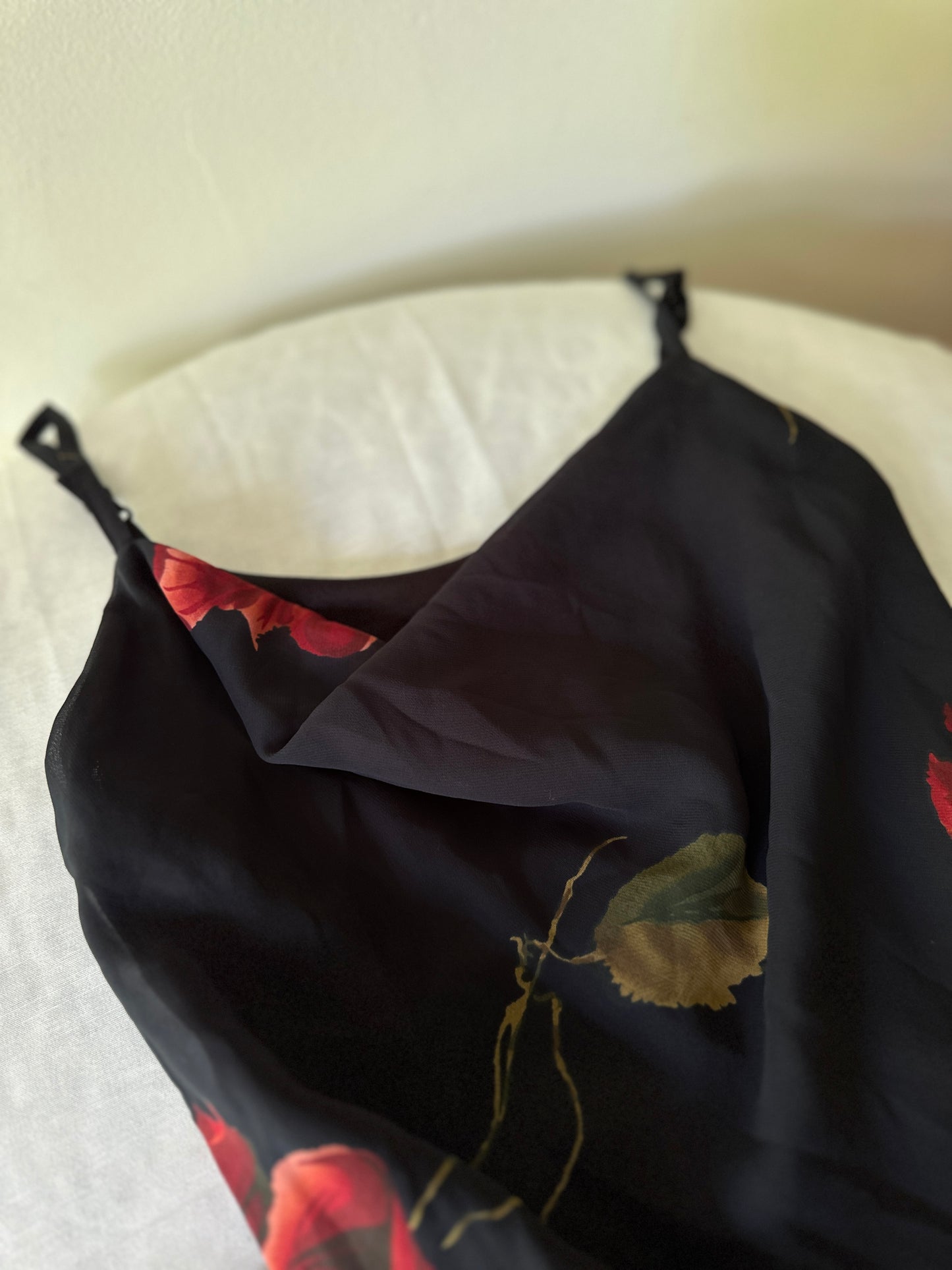 rose pattern dress