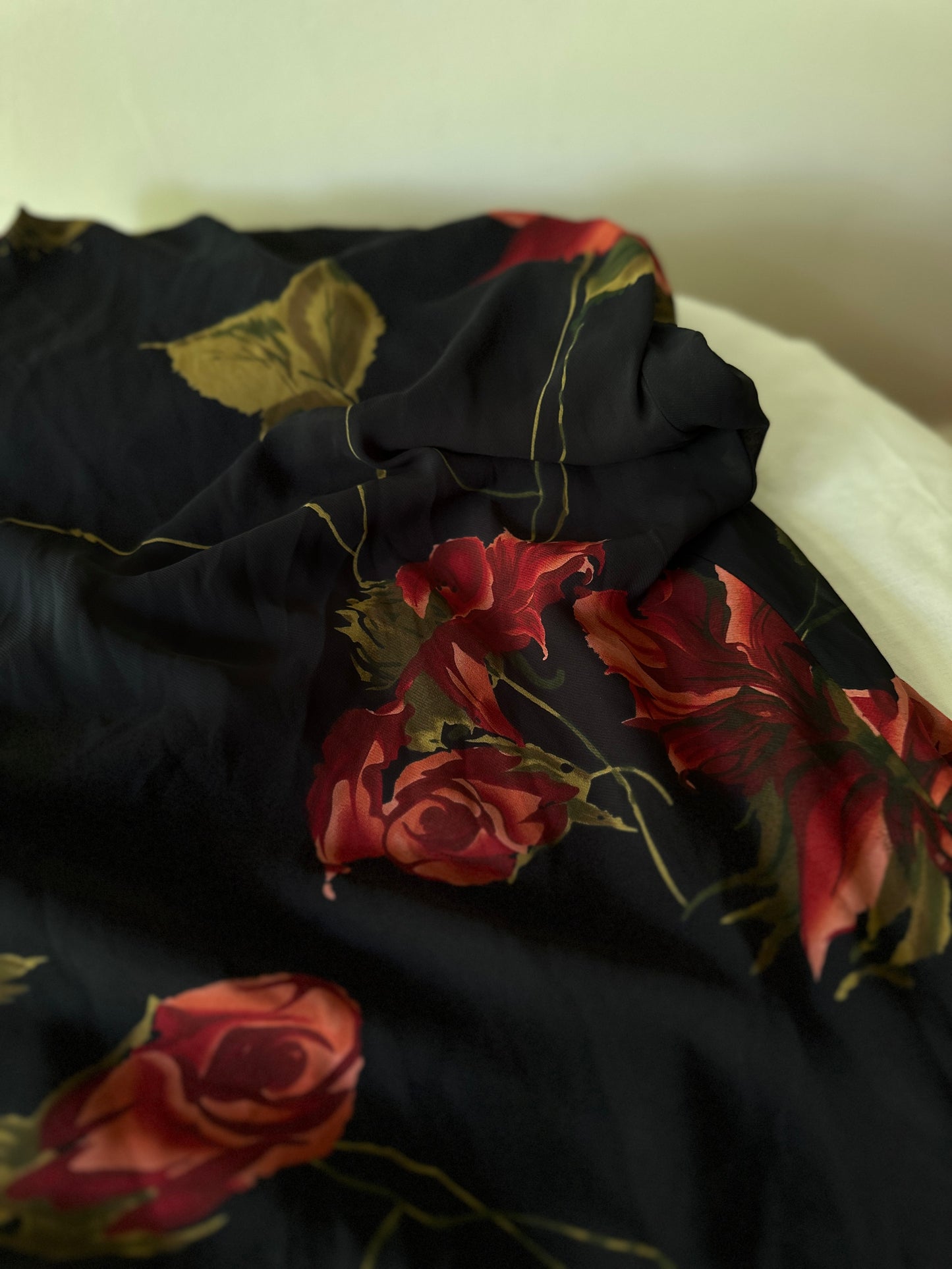 rose pattern dress