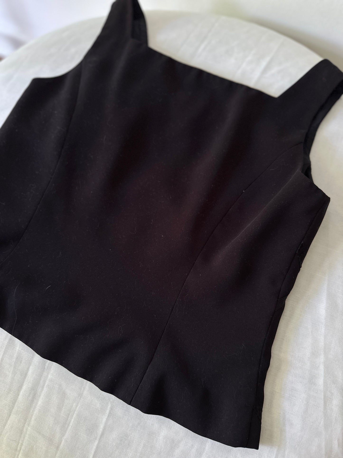 beaded box neck top