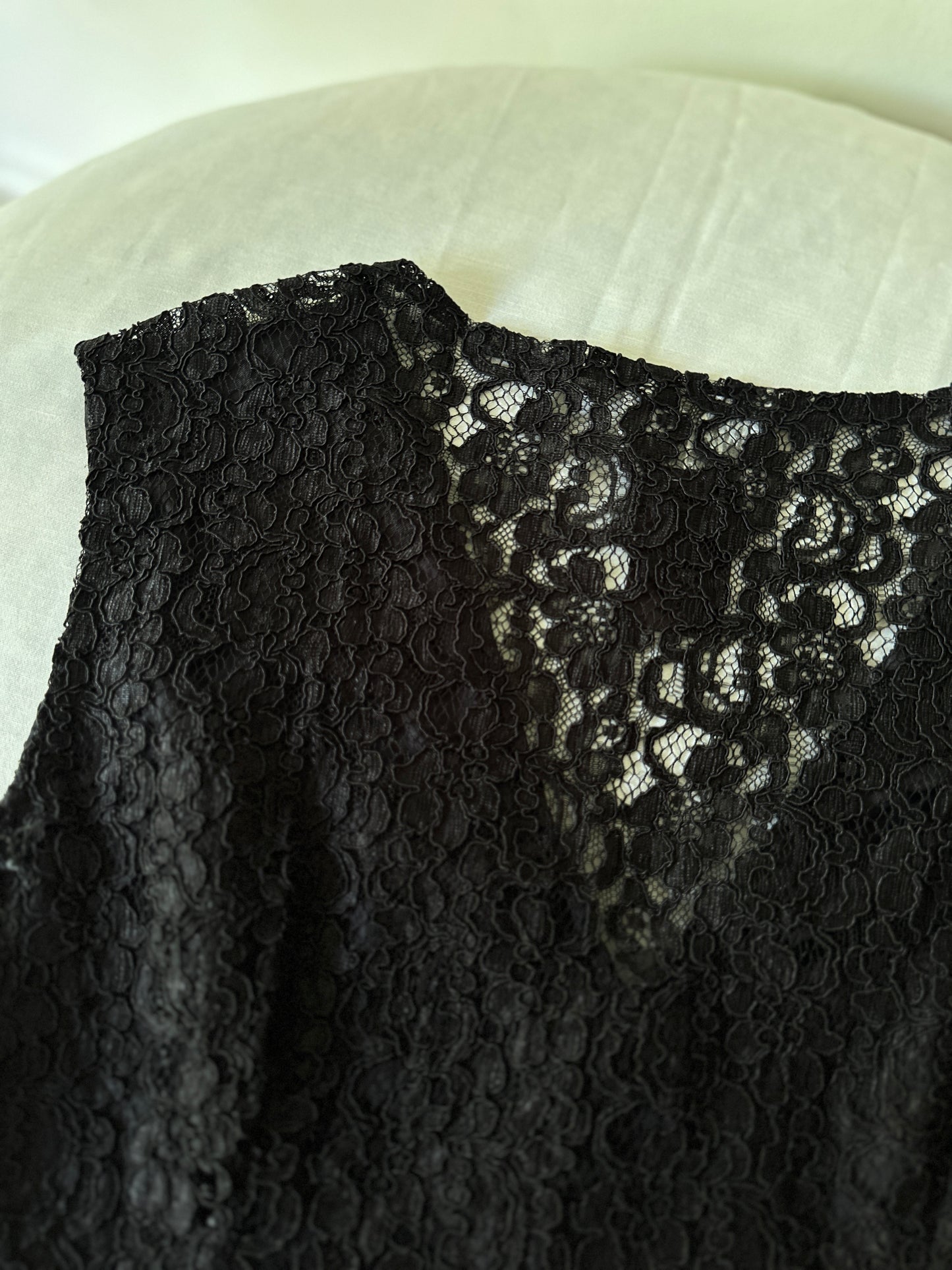 black lace vest