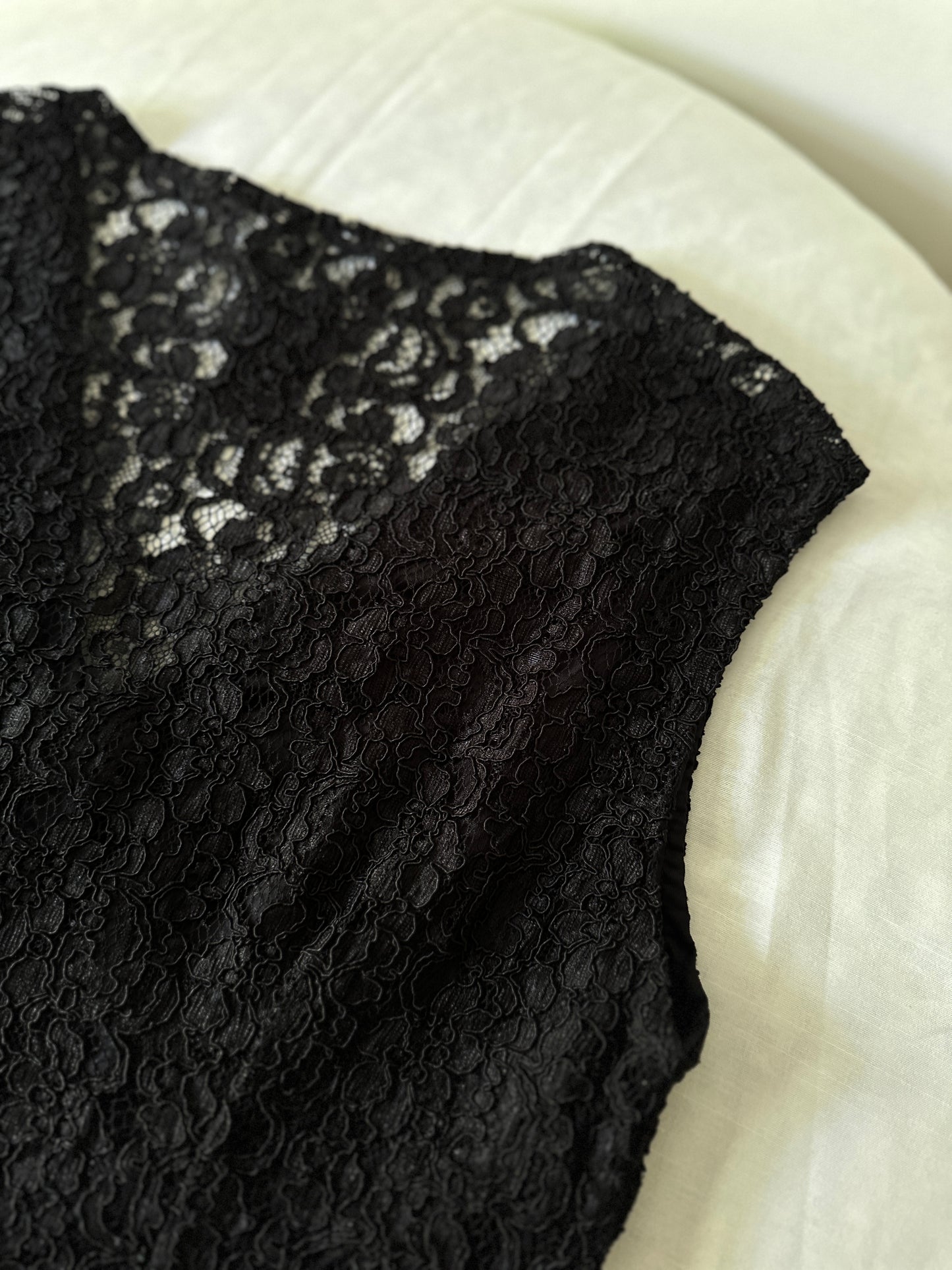 black lace vest
