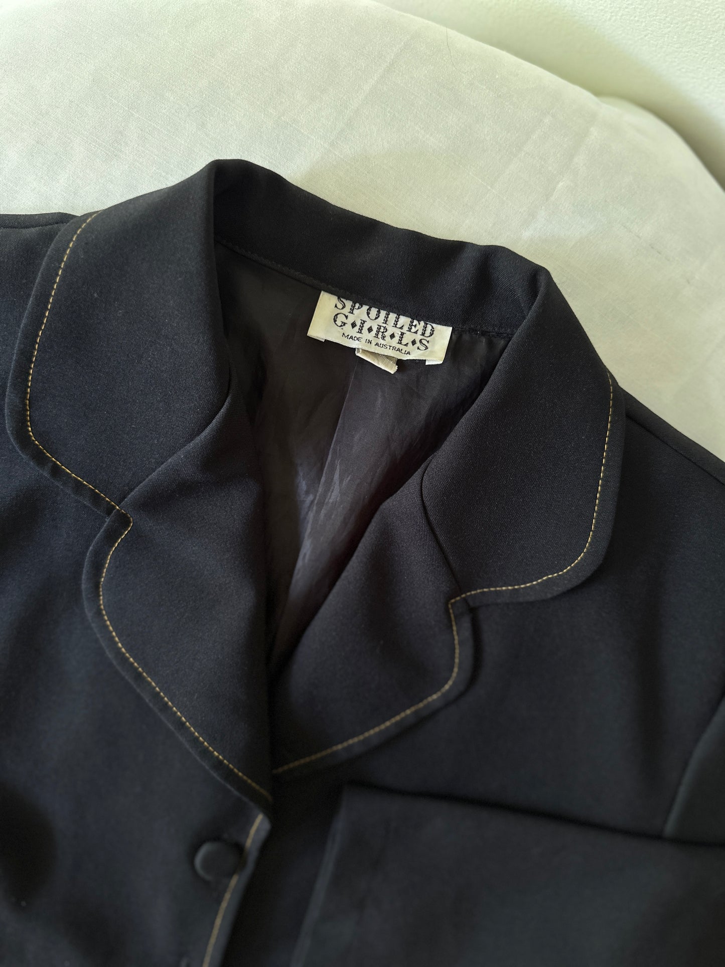 black suit jacket