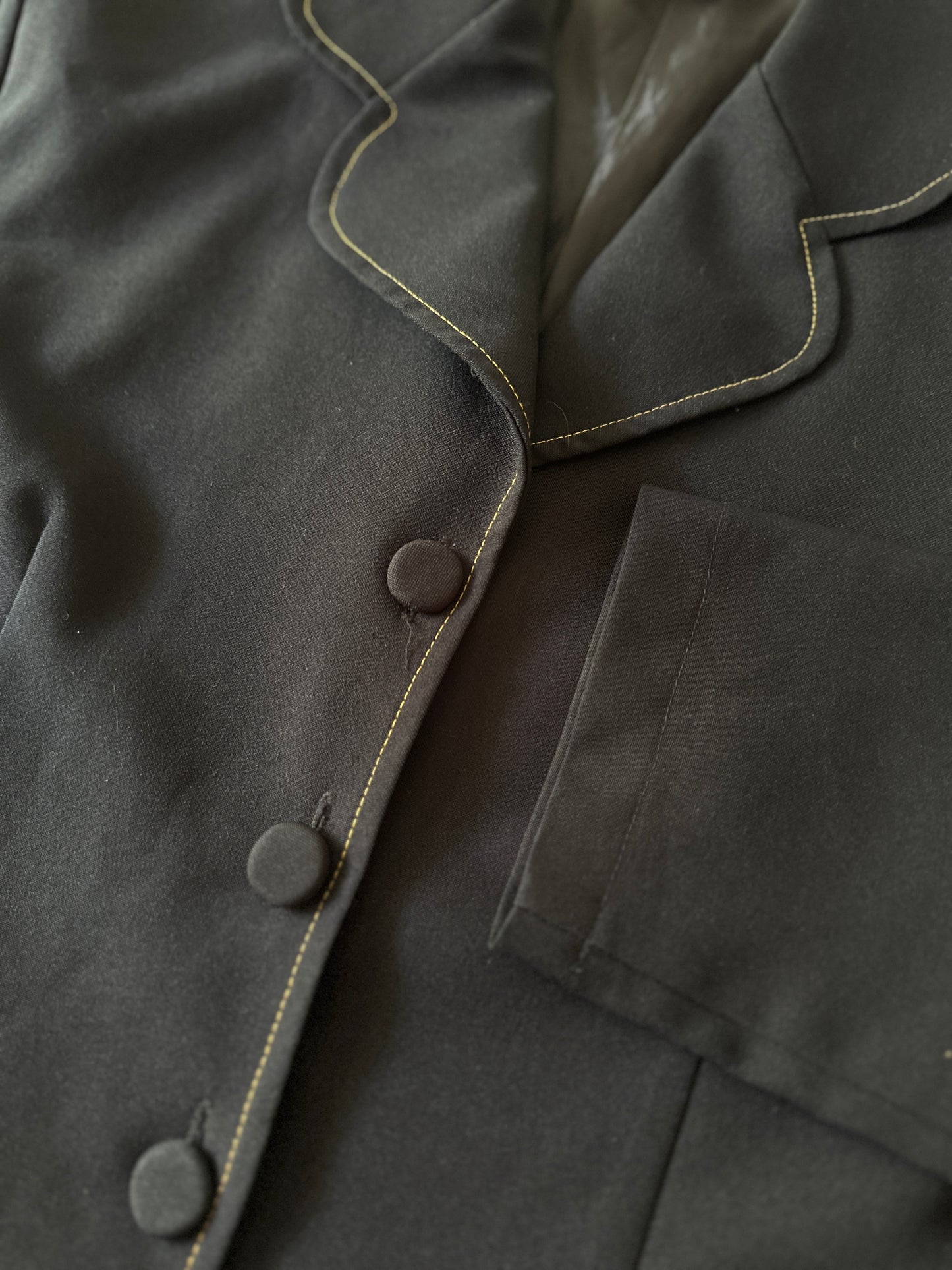 black suit jacket