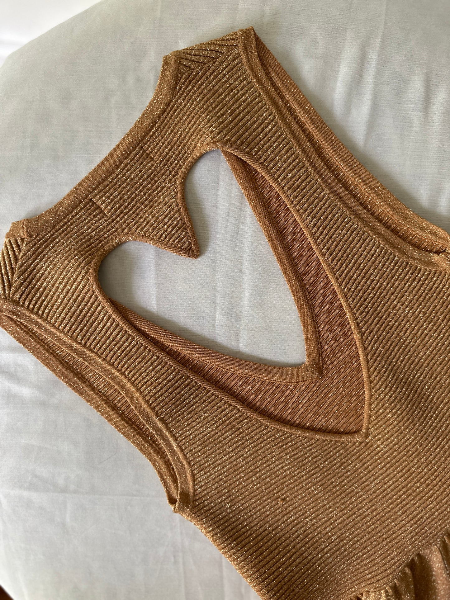 Alice McCall gold love heart dress