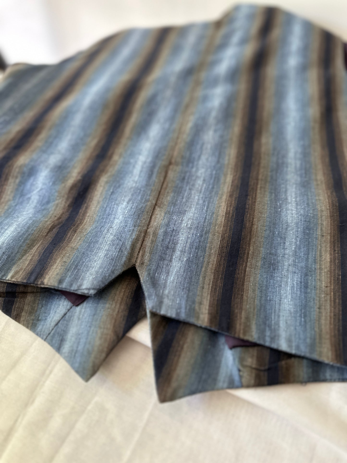 JAG blue toned stripe vest