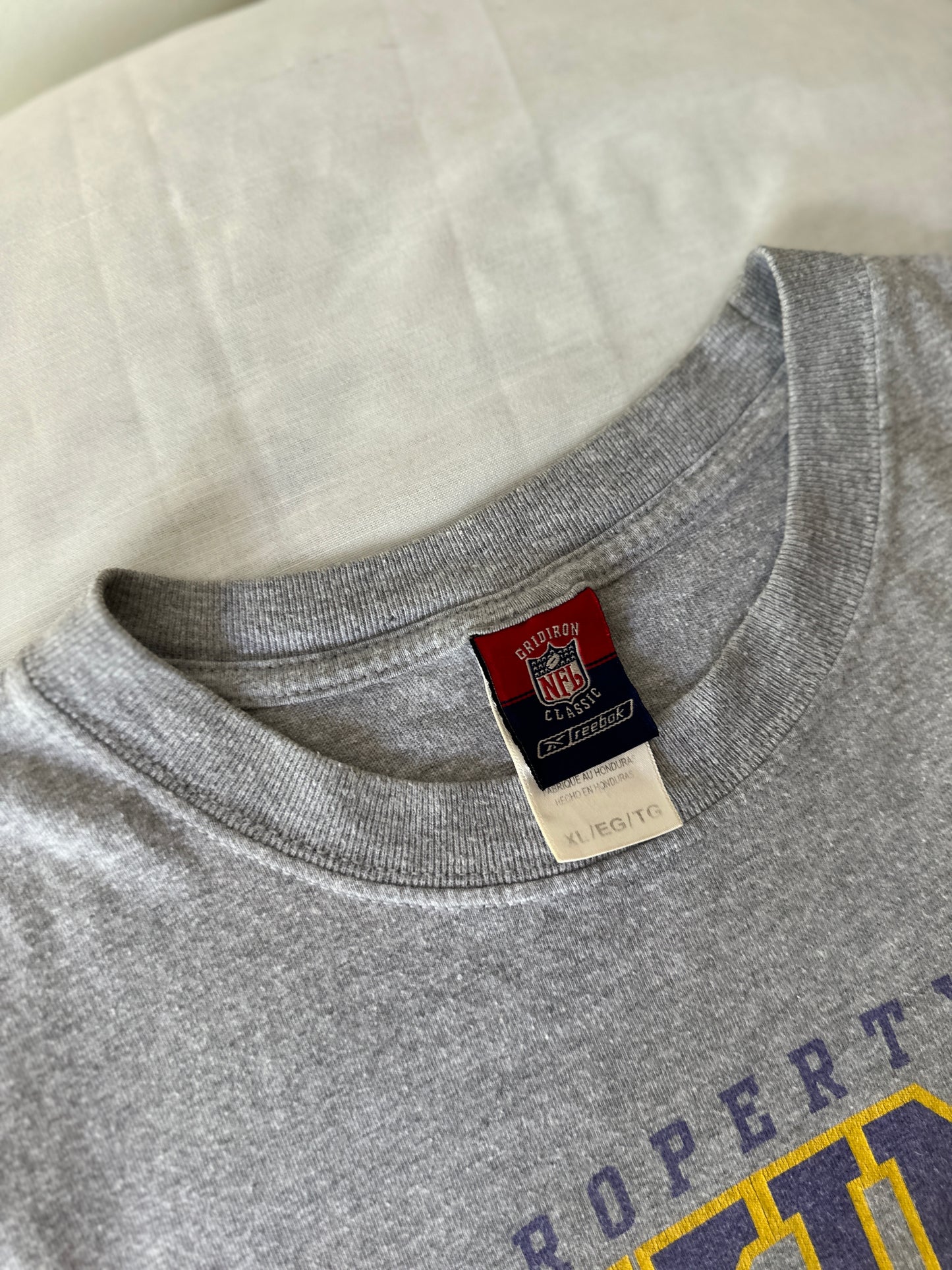cropped reebok football tee
