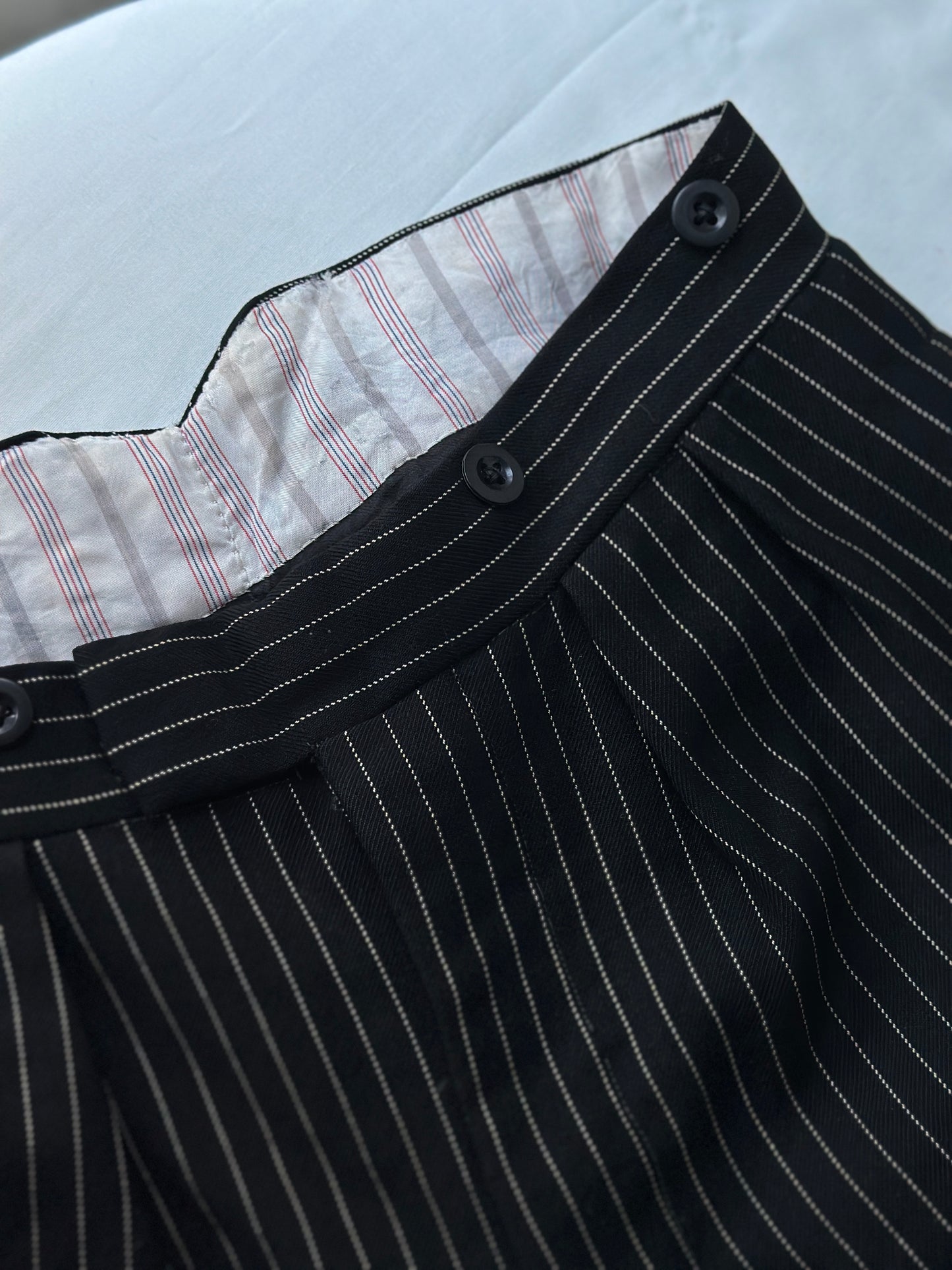 pin striped suit pants