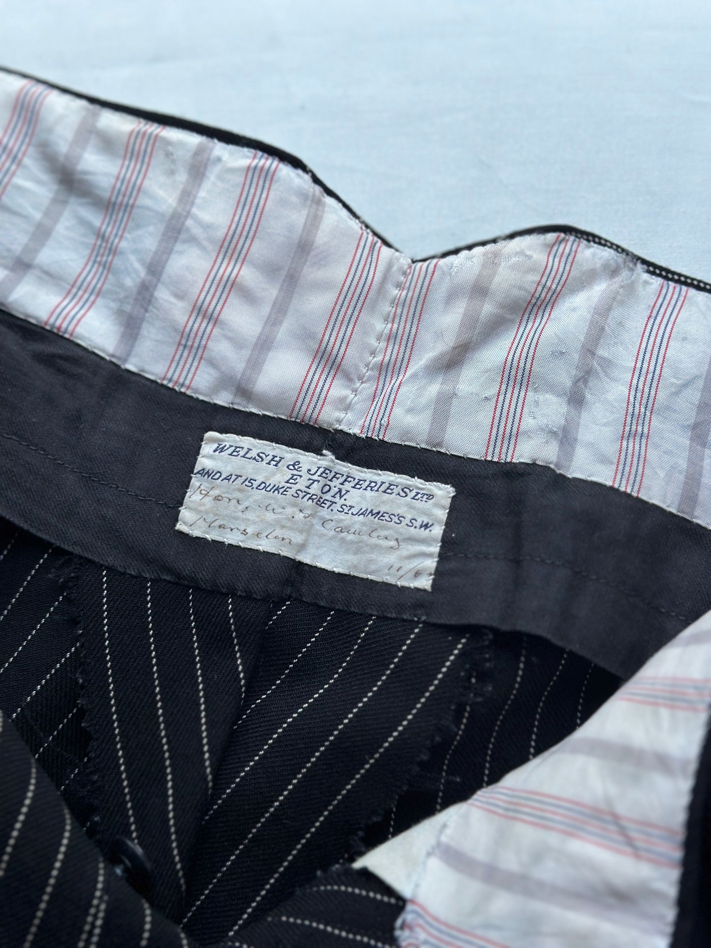 pin striped suit pants