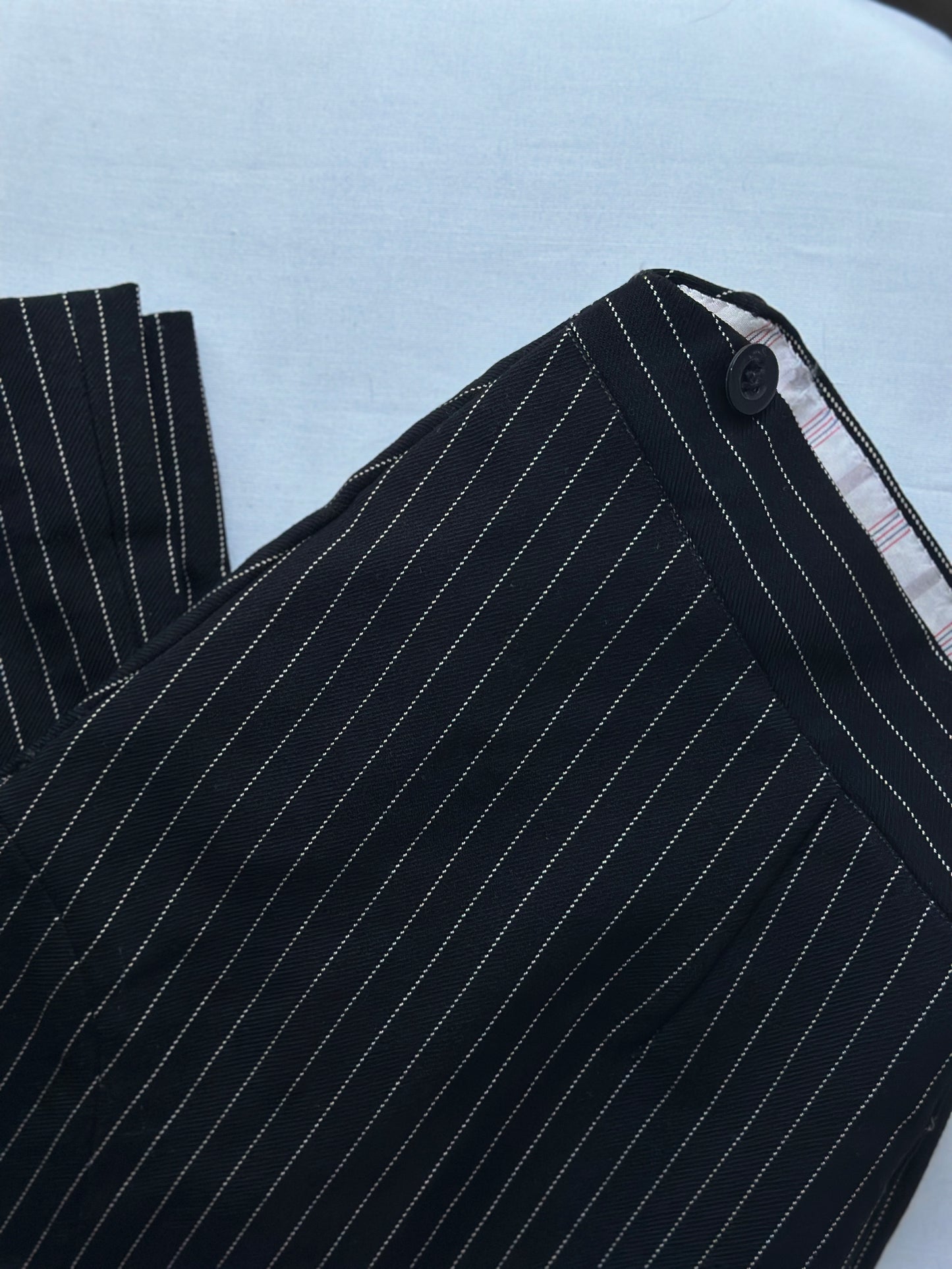 pin striped suit pants