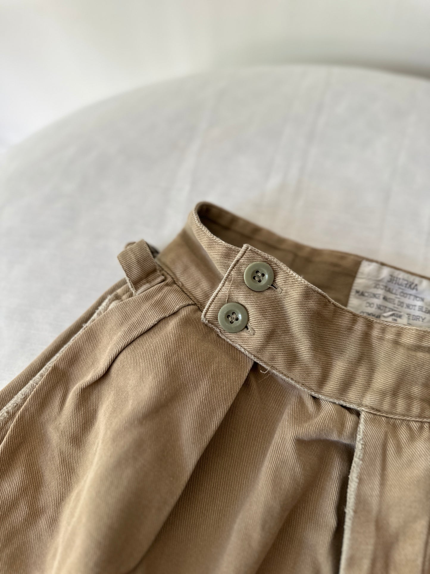 high waist workwear shorts