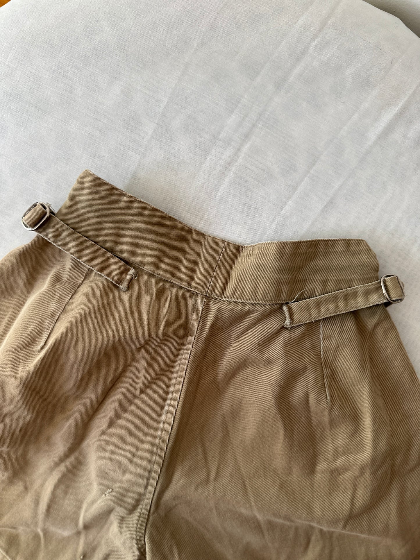 high waist workwear shorts