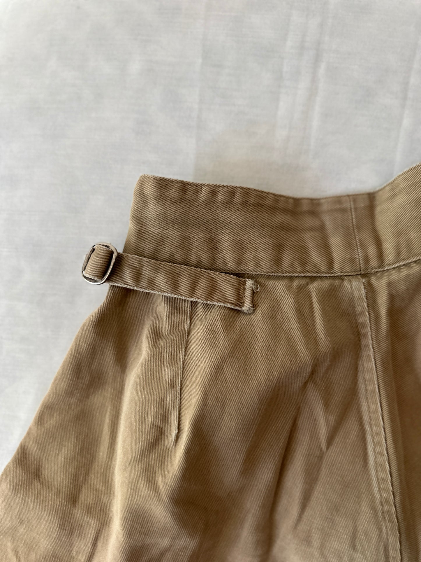 high waist workwear shorts