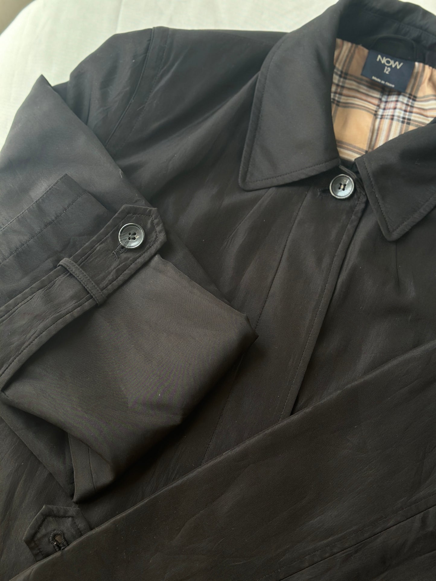 black trench coat