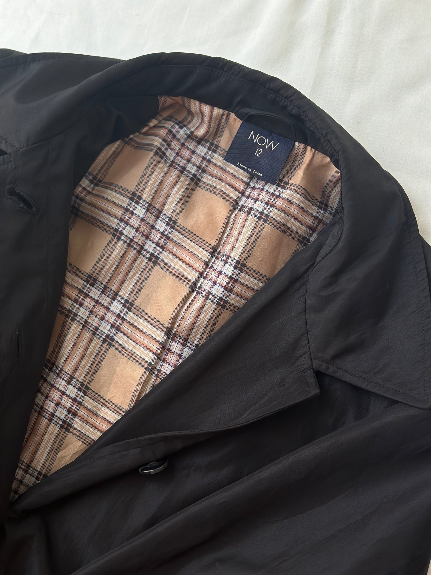 black trench coat