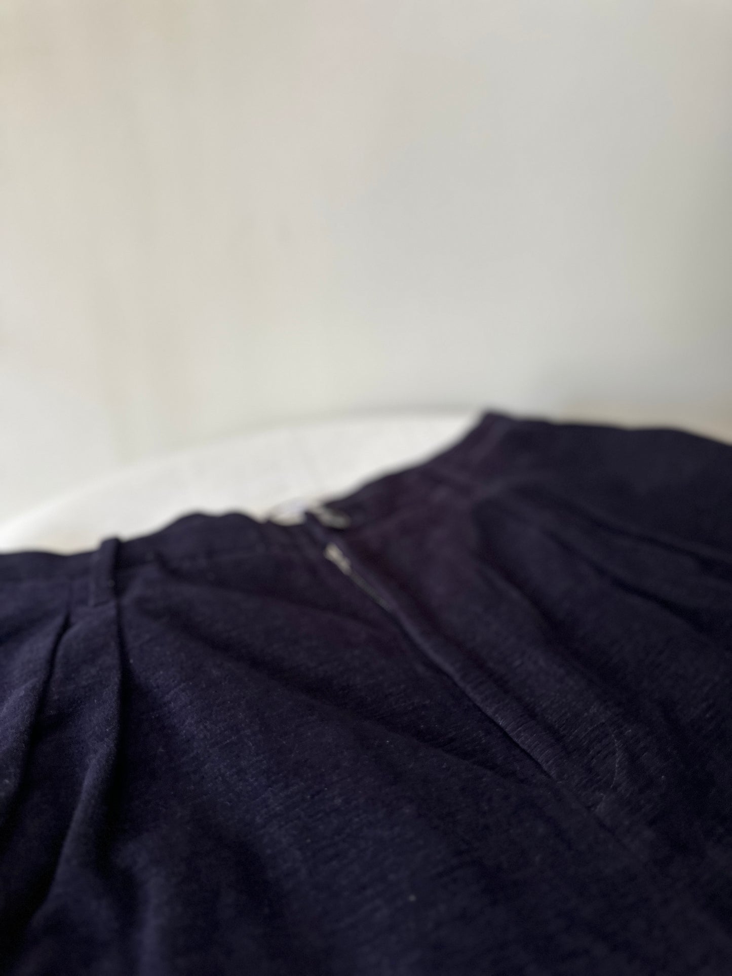 navy blue corduroy wool trousers