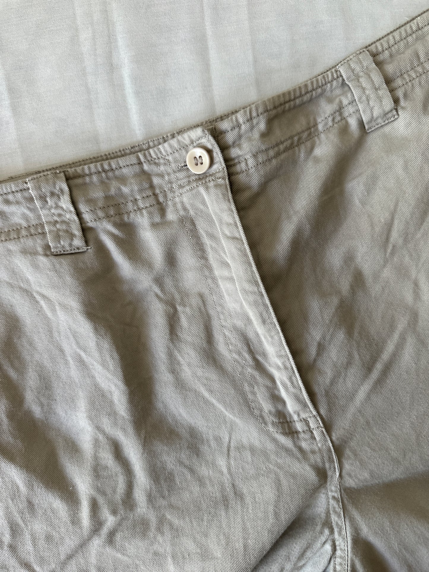 light beige long cargo pants